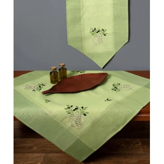 Τραβέρσα Runner 45x180 Silk Fashion N1 Πράσινη