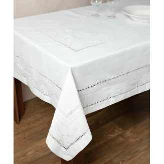 Τραπεζομάντηλο 160x350 Silk Fashion 601 Λευκό