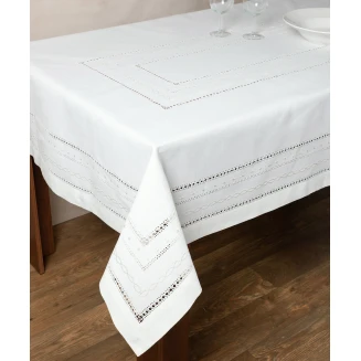 Τραπεζομάντηλο 160x220 Silk Fashion 602 Λευκό