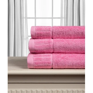 Βαμβακερή Πετσέτα Μελωδια 600Gsm (75Cm X 150Cm) Pink Silk Fashion
