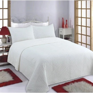 Κουβερλί Σετ Μονό 160x220 Silk Fashion Diamond Ivory