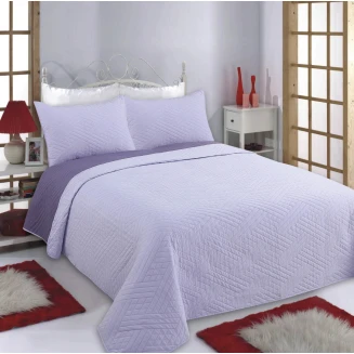 Κουβερλί Σετ Γίγας 240x260 Silk Fashion Diamond Lila-Purple