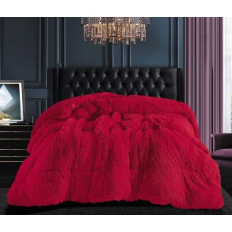 Κουβερτοπάπλωμα Μαλλιαρό (170Cm X 220Cm) Red Silk Fashion