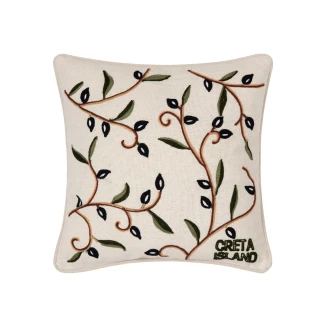 Μαξιλαροθηκη (45Cm X 45Cm) Ελιά Κρητη Silk Fashion