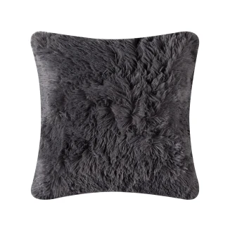 Μαξιλαροθηκη Long Hair (45Cm X 45Cm) Dark Grey Silk Fashion