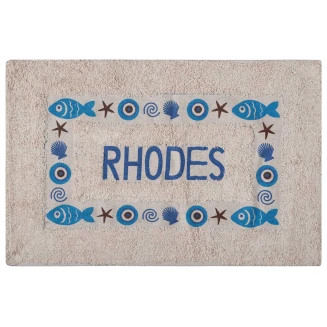Πατάκι Μάτι 50x80 Silk Fashion Rhodes Μπλέ