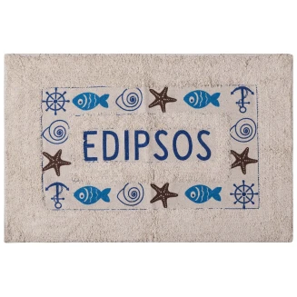 Silk Fashion Πατάκι ψάρι EDIPSOS (50cm x 80cm) μπλέ