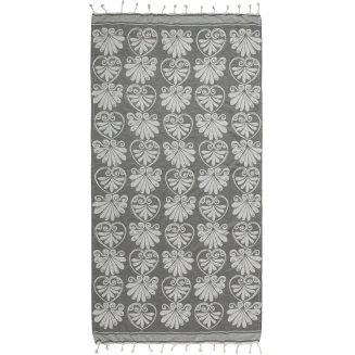 Πετσέτα Θαλάσσης 90x180 Silk Fashion Pestemal sf07 Λαδί