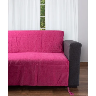 Ριχτάρι Τριθέσιο 180x320 Silk Fashion 55  Φουξια