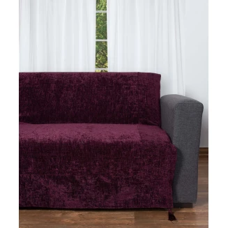 Ριχτάρια Σετ 3Τμχ (180x180/180x250/180x320) Silk Fashion 1307  Μελιτζανι