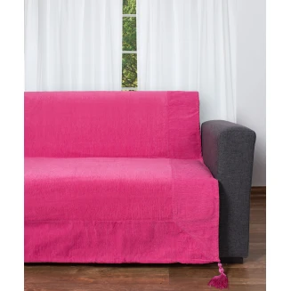 Ριχτάρι Τριθέσιο 180x320 Silk Fashion 281  Φουξια