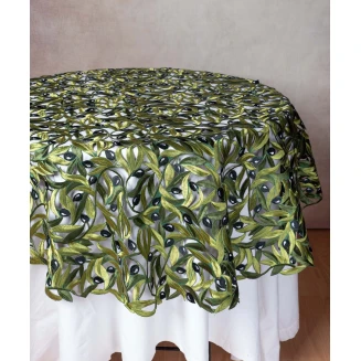 Silk Fashion Ροτόντα 2352 (135cm) μαύρη ελιά