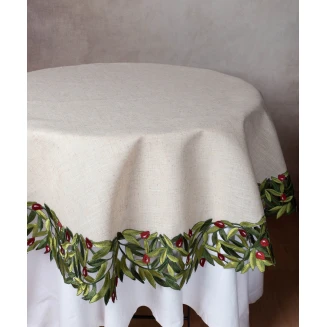 Silk Fashion Ροτόντα 2353 (170cm) κόκκινη ελιά