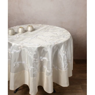Silk Fashion Σατέν Ροτόντα (180cm rd) 6271 Ivory