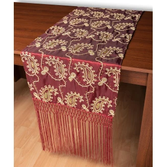 Silk Fashion Σατέν τραβέρσα 1028 (50cm x 210cm) μπορντώ