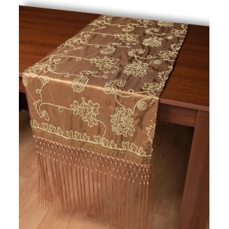Silk Fashion Σατέν τραβέρσα 7710 (50cm x 210cm) λαδί
