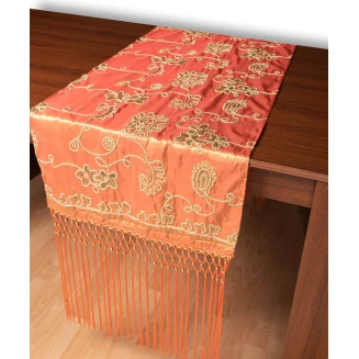 Silk Fashion Σατέν τραβέρσα 7710 (50cm x 210cm) πορτοκαλί