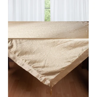 Τραπεζομάντηλο Σατέν 130x160 Silk Fashion 2009 Λουλούδι Χρυσό