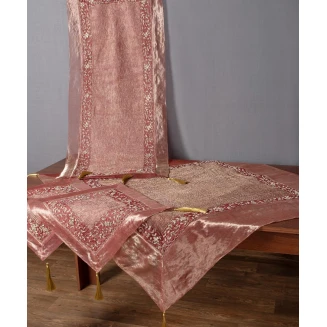 Σετ Κέντημα 4 Τεμαχίων Silk Fashion 2956 Ροδί