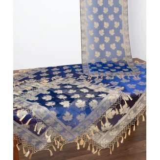 Σετ Κέντημα 4 Τεμαχίων Silk Fashion AKB-301 Μπλέ