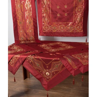 Σετ Κέντημα 7 Τεμαχίων Silk Fashion 703 ΧΝ-30 Μπορντώ