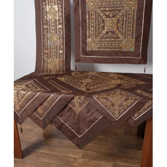 Σετ Κέντημα 7 Τεμαχίων Silk Fashion 703 ΧΝ-48 Καφέ