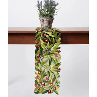 Τραβέρσα Runner 20x200 Silk Fashion 2352 Κόκκινη Ελιά