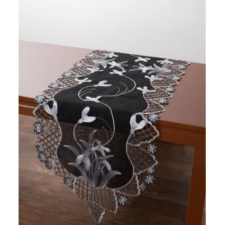 Τραβέρσα Runner 45x170 Silk Fashion 8215 Μαύρο