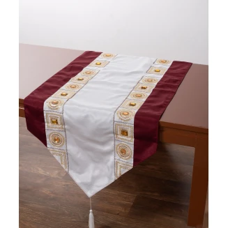 Τραβέρσα Runner 50x100 Silk Fashion 612 ΧΝ-03 Λευκό