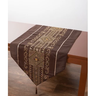 Τραβέρσα Runner 50x145 Silk Fashion 703 ΧΝ-48 Καφέ