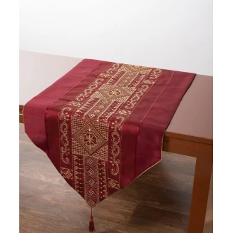 Τραβέρσα Runner 50x145 Silk Fashion 703 ΧΝ-48 Μπορντώ
