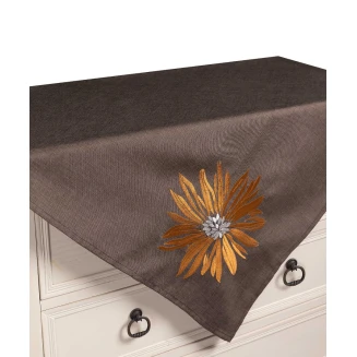 Τραπεζοκαρέ 5227 (130Cm X 130Cm) Καφέ Silk Fashion