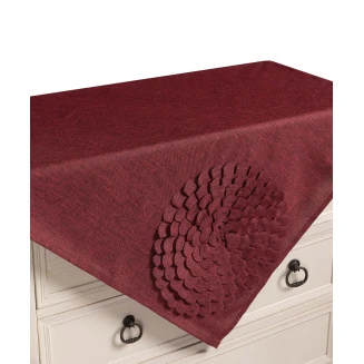 Τραπεζοκαρέ 538 (130Cm X 130Cm) Μπορντώ Silk Fashion