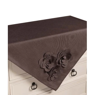 Τραπεζοκαρέ 558 (130Cm X 130Cm) Καφέ Silk Fashion