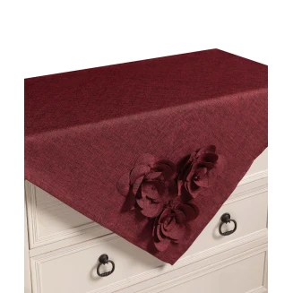 Τραπεζοκαρέ 558 (130Cm X 130Cm) Μπορντώ Silk Fashion