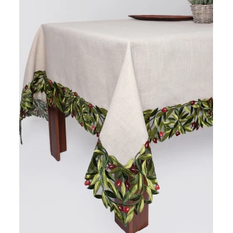 Τραπεζομάντηλο 160x250 Silk Fashion 2353 Κόκκινη Ελιά