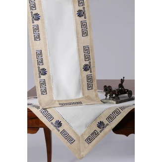 Τραπεζομάντηλο 160x250 Silk Fashion WH19-010 Μπλέ