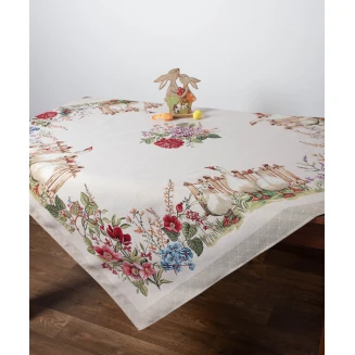 Τραπεζοκαρέ (140Cm X 140Cm) Goose Walk Silk Fashion