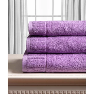 Βαμβακερή Πετσέτα Μελωδια 600Gsm (75Cm X 150Cm) Lila Silk Fashion