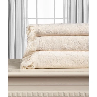Βαμβακερή Ζακάρ Πετσέτα Alicia 520Gsm (40Cm X 60Cm) Cream Silk Fashion