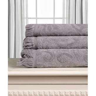 Βαμβακερή Ζακάρ Πετσέτα Alicia 520Gsm (40Cm X 60Cm) Γκρί Silk Fashion