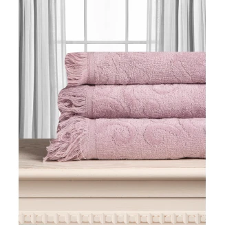 Βαμβακερή Ζακάρ Πετσέτα Alicia 520Gsm (40Cm X 60Cm) Mauve Silk Fashion