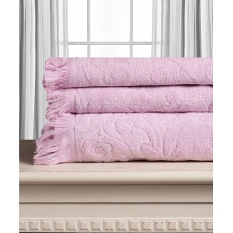 Βαμβακερή Ζακάρ Πετσέτα Alicia 520Gsm (40Cm X 60Cm) Ρόζ Silk Fashion
