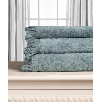 Βαμβακερή Ζακάρ Πετσέτα Alicia 520Gsm (80Cm X 150Cm) Πράσινο Silk Fashion