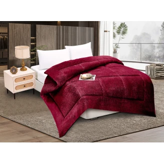Κουβερτοπάπλωμα Solid (160Cm X 220Cm) Burgundy Silk Fashion