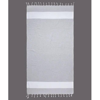 Πετσέτα Θαλάσσης 90x180 Silk Fashion Pestemal nkp12 Ανοιχτό Γκρί