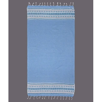 Πετσέτα Θαλάσσης 90x180 Silk Fashion Pestemal nkp555 Τυρκουάζ