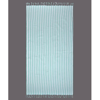 Πετσέτα Θαλάσσης 90x180 Silk Fashion Pestemal nkp666 Μέντα