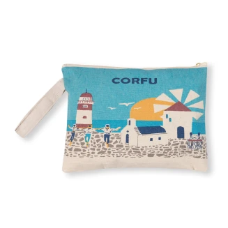 Πορτοφόλι καραβόπανο (30cm x 20cm) canvas 1 CORFU Silk Fashion
