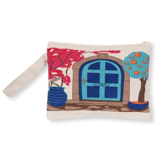 Πορτοφόλι καραβόπανο (30cm x 20cm) canvas 4 CORFU Silk Fashion
